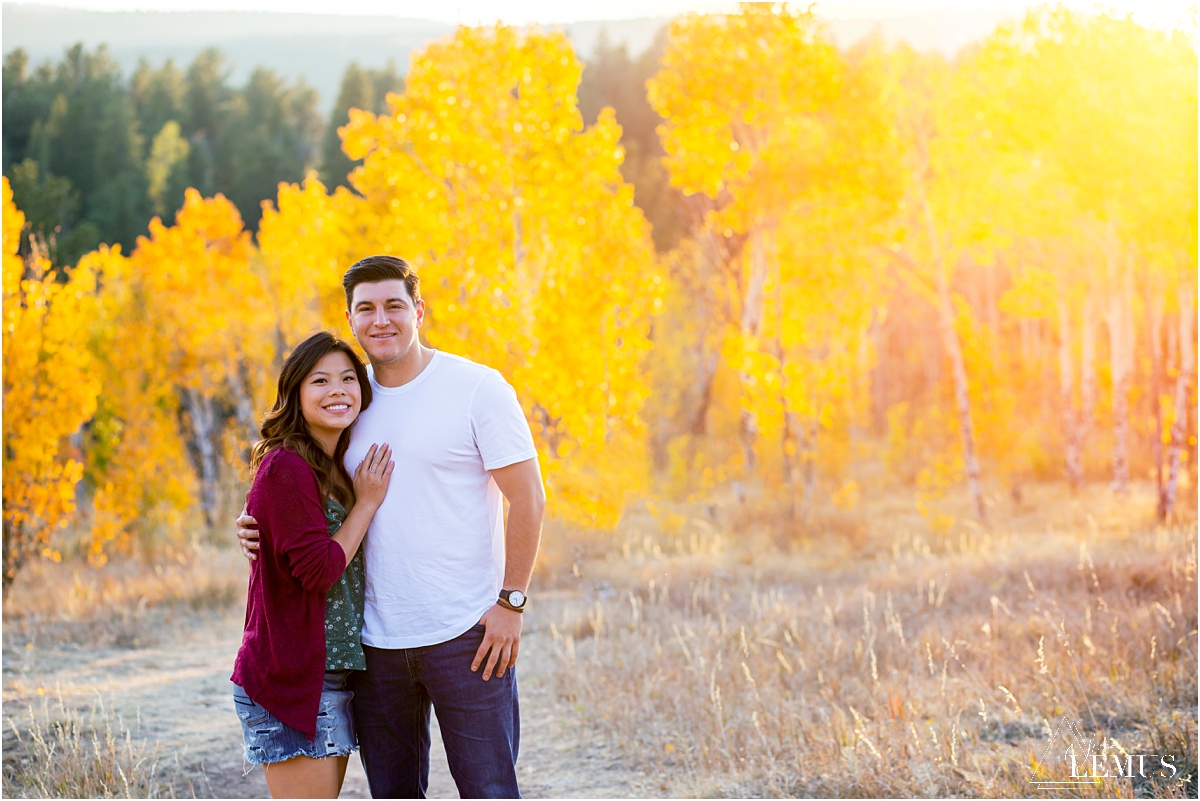 Fall engagement photo session in Golden, CO at Golden Gate Canyon State Park by Studio Lemus Photography - Denver Engagement Photographer - Colorado Wedding Photographer