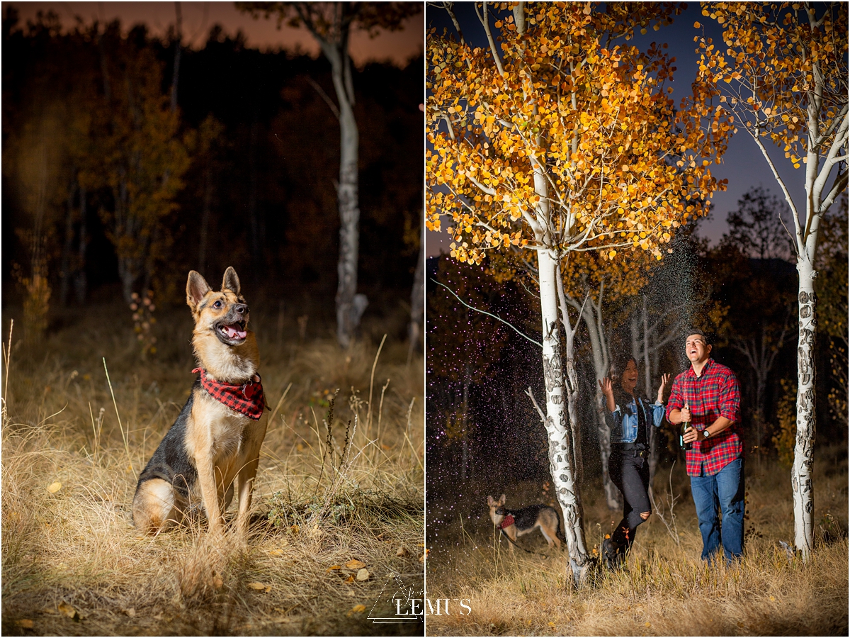 Fall engagement photo session in Golden, CO at Golden Gate Canyon State Park by Studio Lemus Photography - Denver Engagement Photographer - Colorado Wedding Photographer