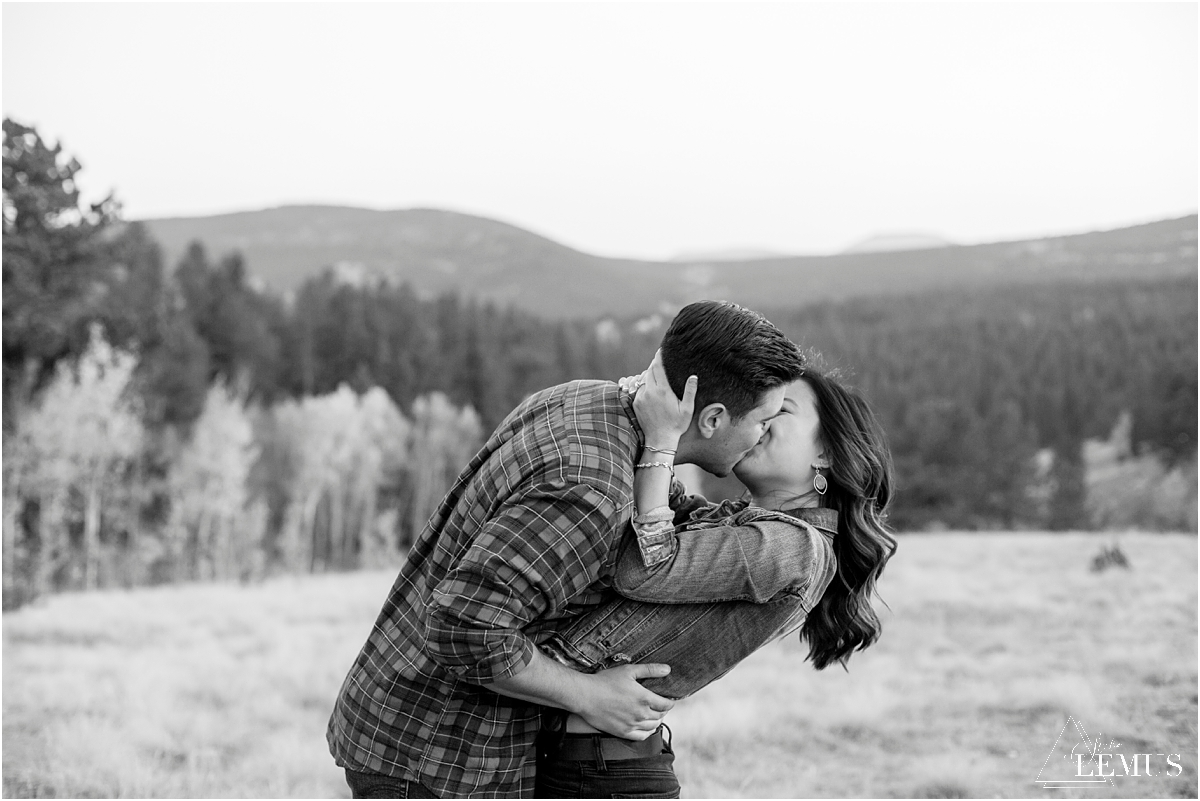 Dreamy fall engagement photo session in Golden, CO at Golden Gate Canyon State Park by Studio Lemus Photography - Denver Engagement Photographer - Colorado Wedding Photographer